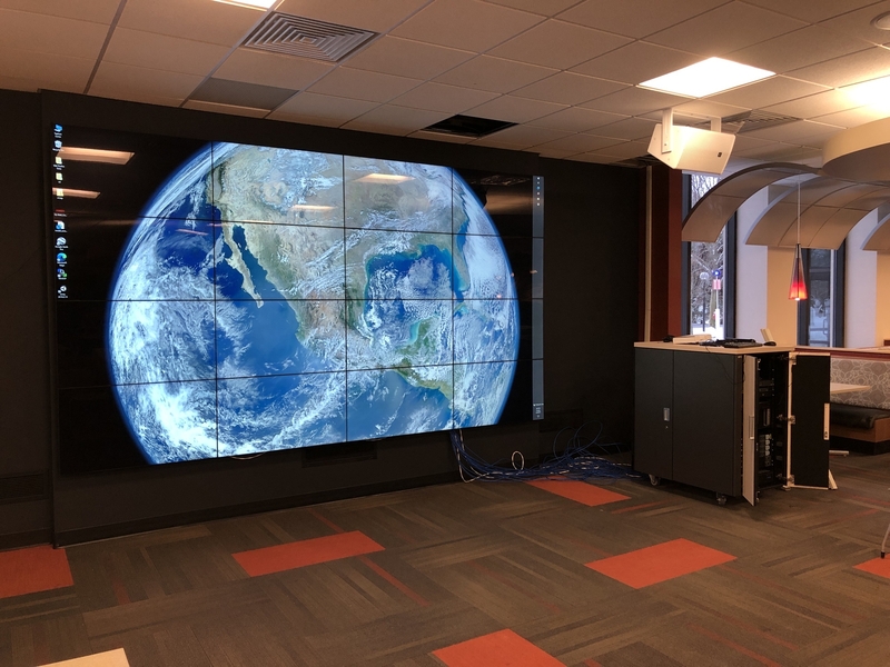 IUSB University Center IQ Wall with Podium