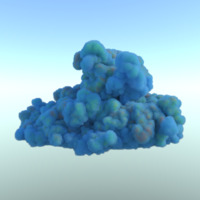 A volumetric cloud rendered using OSPRay during IndySCC 23.