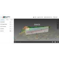 IGWS Bartholomew County Geology interactive 3D on Paraview Glance webpage.